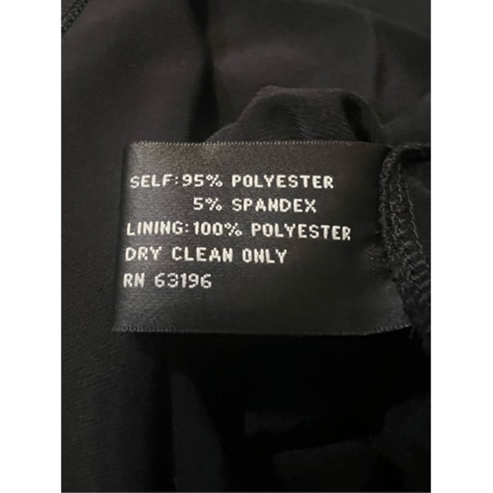 Suzi Chin Maggie Boutique Little Black Dress Sleeveless With Mock Halter Style N - Picture 6 of 6
